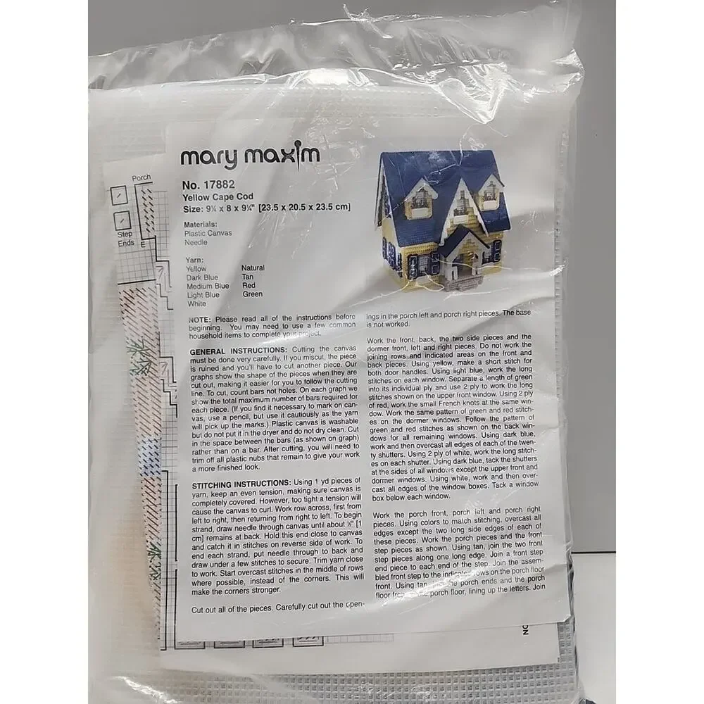 Mary Maxim plastic canvas‎ Stitch Kit sealed Cape Cod 17882